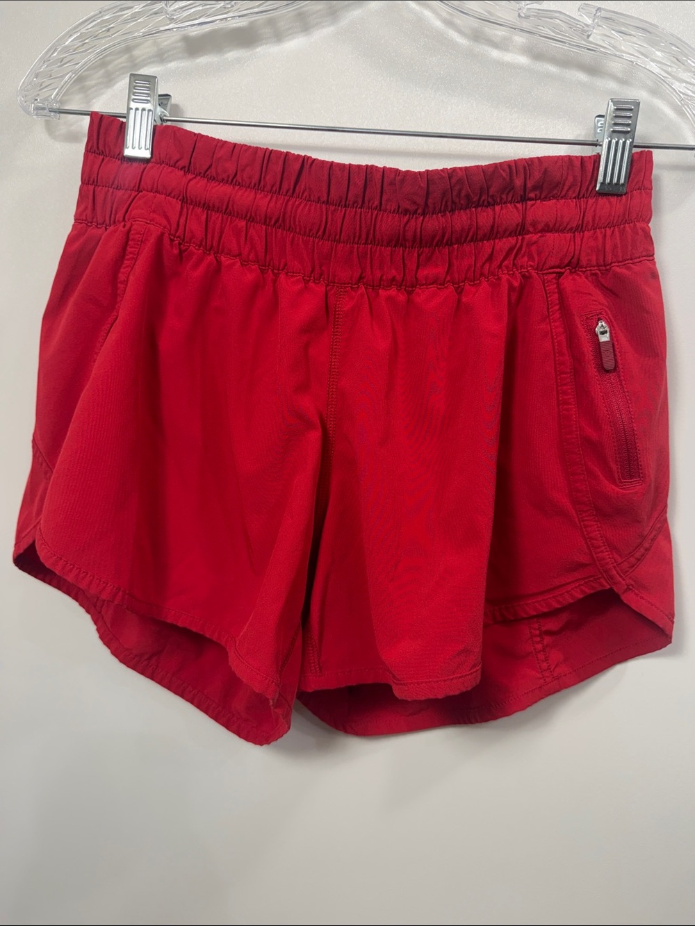 Lululemon Tracker red athletic shorts size 8